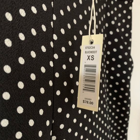 Max studio is polka dot wide leg cropped pants - Picture 7 of 8